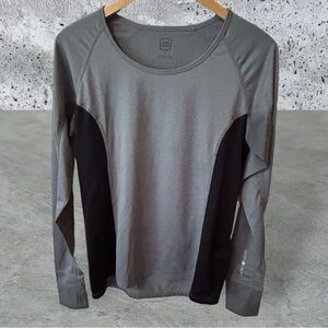 Noble Equine Long Sleeved Top - Black & Gray - Medium